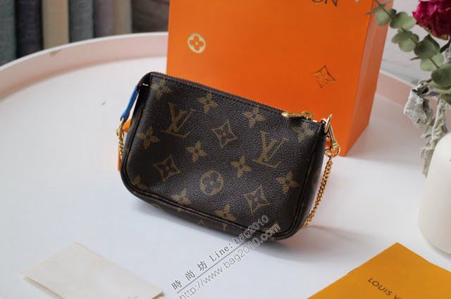 lv錢包 M68489 吉祥物Vivienne Mini Pochette Accessories小手袋 lv鏈條小錢包  lvqb1768